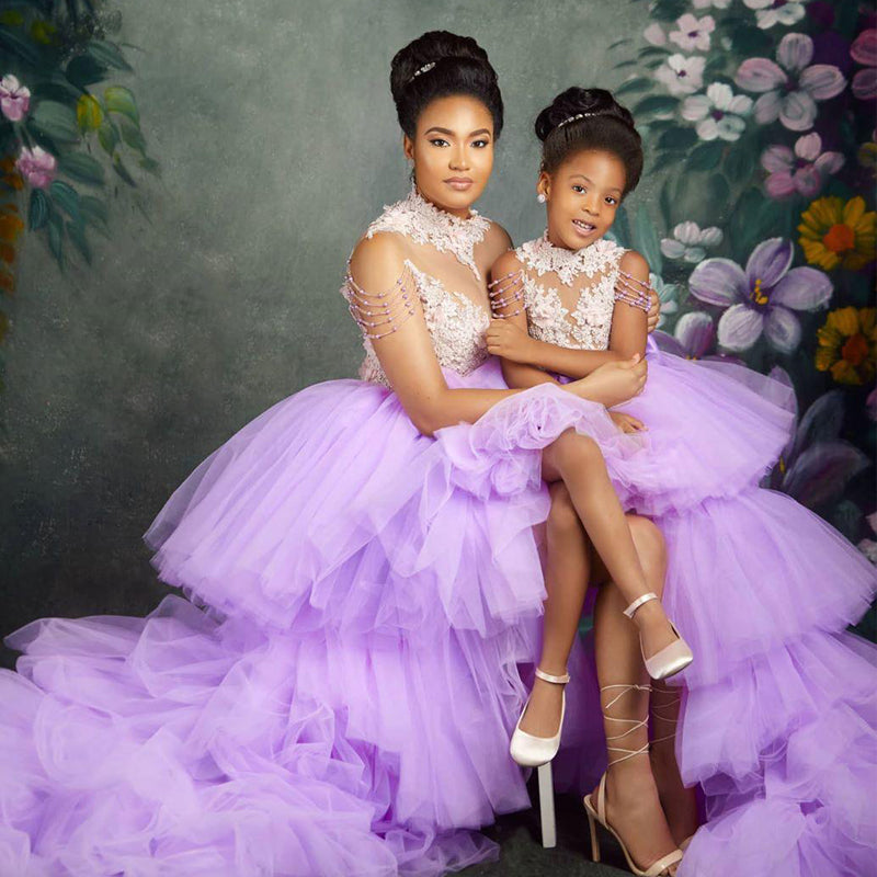 Purple Matching Mother Daughter Formal Dresses Lavender Mother And Daughter Family Look Dresses, XL, 2XL Matching Purple Matching Mother Daughter Formal Dresses Lavender Mother And Daughter Family Look Dresses, XL, 2XL Matching