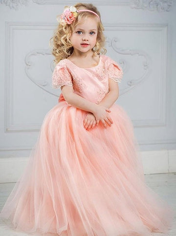 Pink Girls Party Gown GACH124