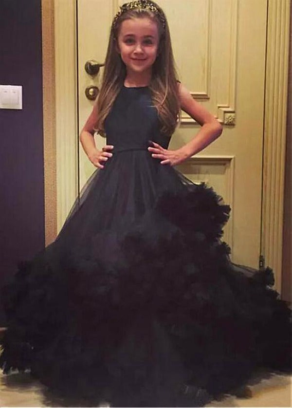 Child Black Girls Pageant Gown GACH163 Child Black Girls Pageant Gown GACH163