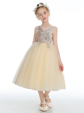 Girl's Tea Length Party Dress GACH213
