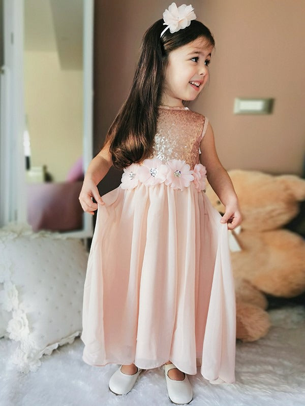 Lovely Pink Sequin Toddler Party Dress GACH221 Lovely Pink Sequin Toddler Party Dress GACH221