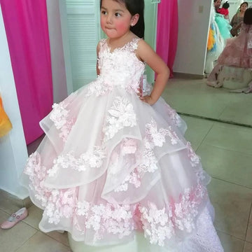 Lace Kiddie Puffy Ball Gown GCHK209