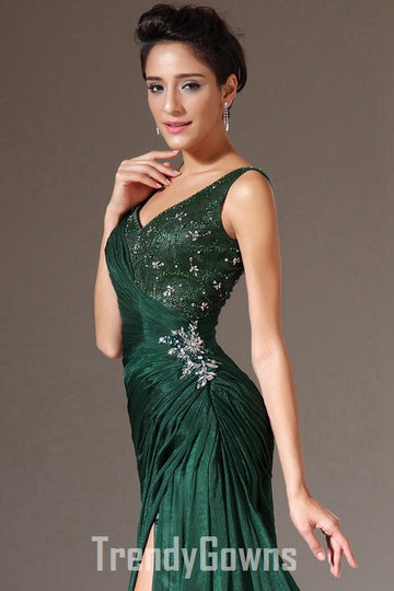 Trendy Dark Green Mermaid Evening Gown JT1336