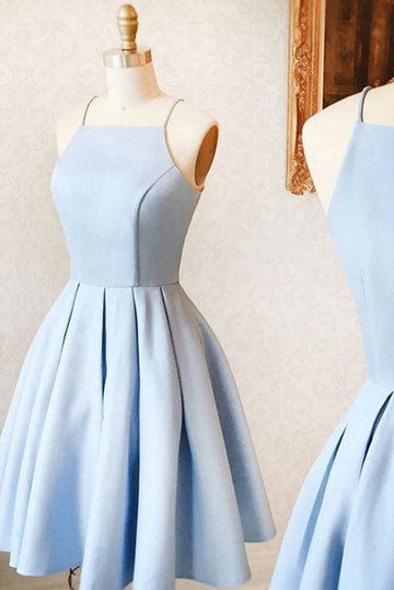 Trendy Light Blue Junior Short Prom Dress JTRE008