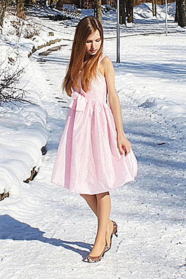 Trendy Pink Juniors Straps Short Prom Dress JTSH020 Trendy Pink Juniors Straps Short Prom Dress JTSH020