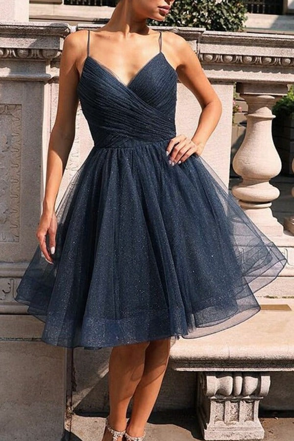 Trendy Dark Navy Blue Junior Graduation Dress JTSH167 Trendy Dark Navy Blue Junior Graduation Dress JTSH167