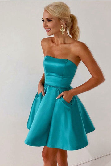 Trendy Junior Short Prom Dress with Pockets JTSH180