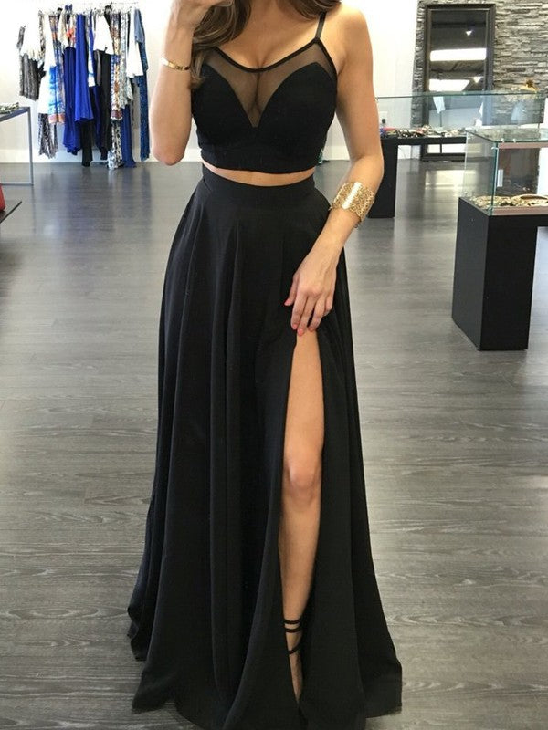 Black Two Piece Junior Prom Dress GTEEN004 Black Two Piece Junior Prom Dress GTEEN004