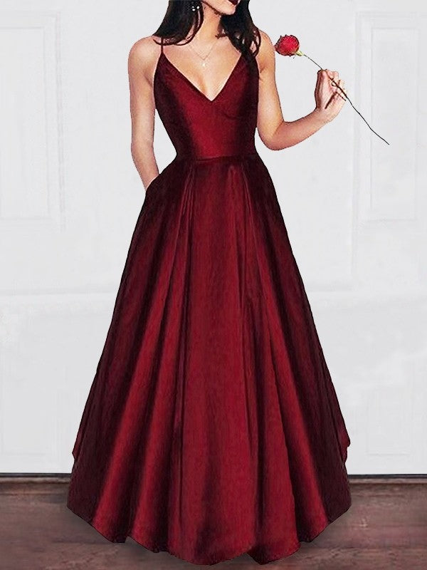 Satin Dark Burgundy Junior Prom Dress GTEEN047 Satin Dark Burgundy Junior Prom Dress GTEEN047