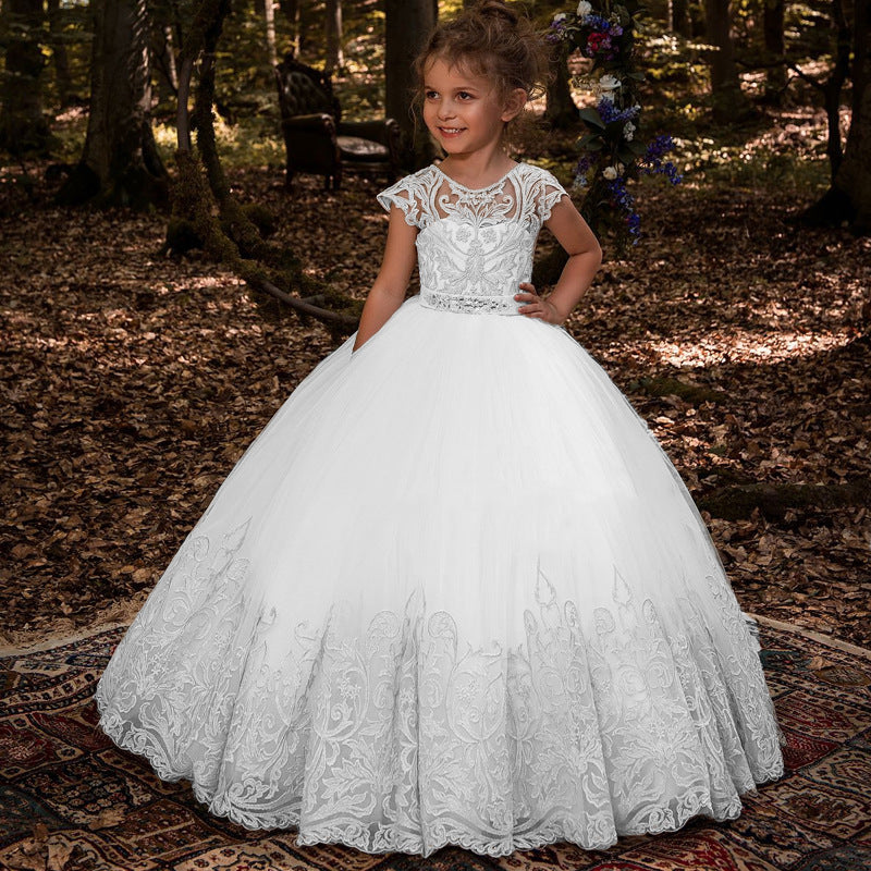 Kids Communion White Lace Ball Party Gowns 5-14 Years TXH114 Kids Communion White Lace Ball Party Gowns 5-14 Years TXH114