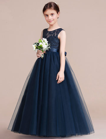 navy blue dresses kids Amazon.com: Mrprettys Navy Blue Lace Satin Flower Girl Dress Girls Wedding Party Dress (1T): Clothing, Shoes & Jewelry