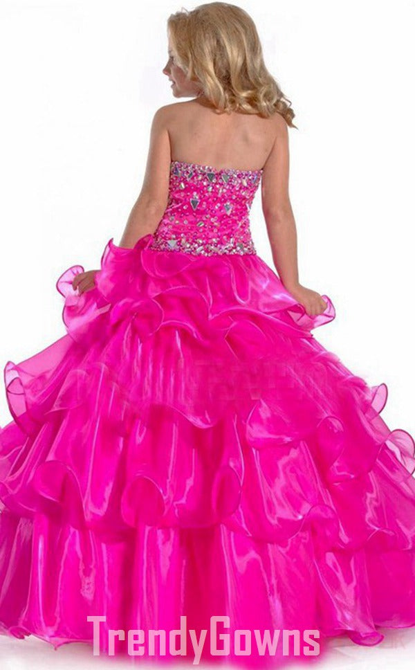 fuchsia organza dress Fuchsia Silk Organza