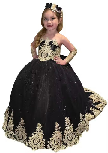 Kids Girls Princess Lace Fashion Show Party Ball Gowns CH0180