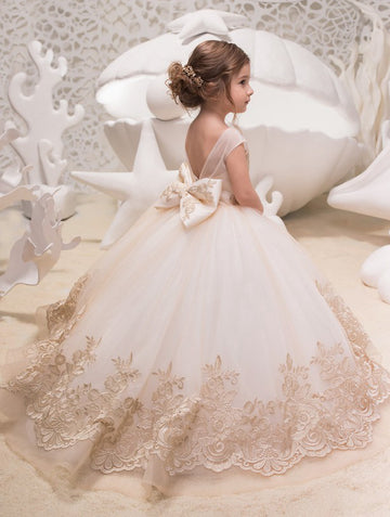 Kids Lace Party Gowns 2-12 Years CHK052