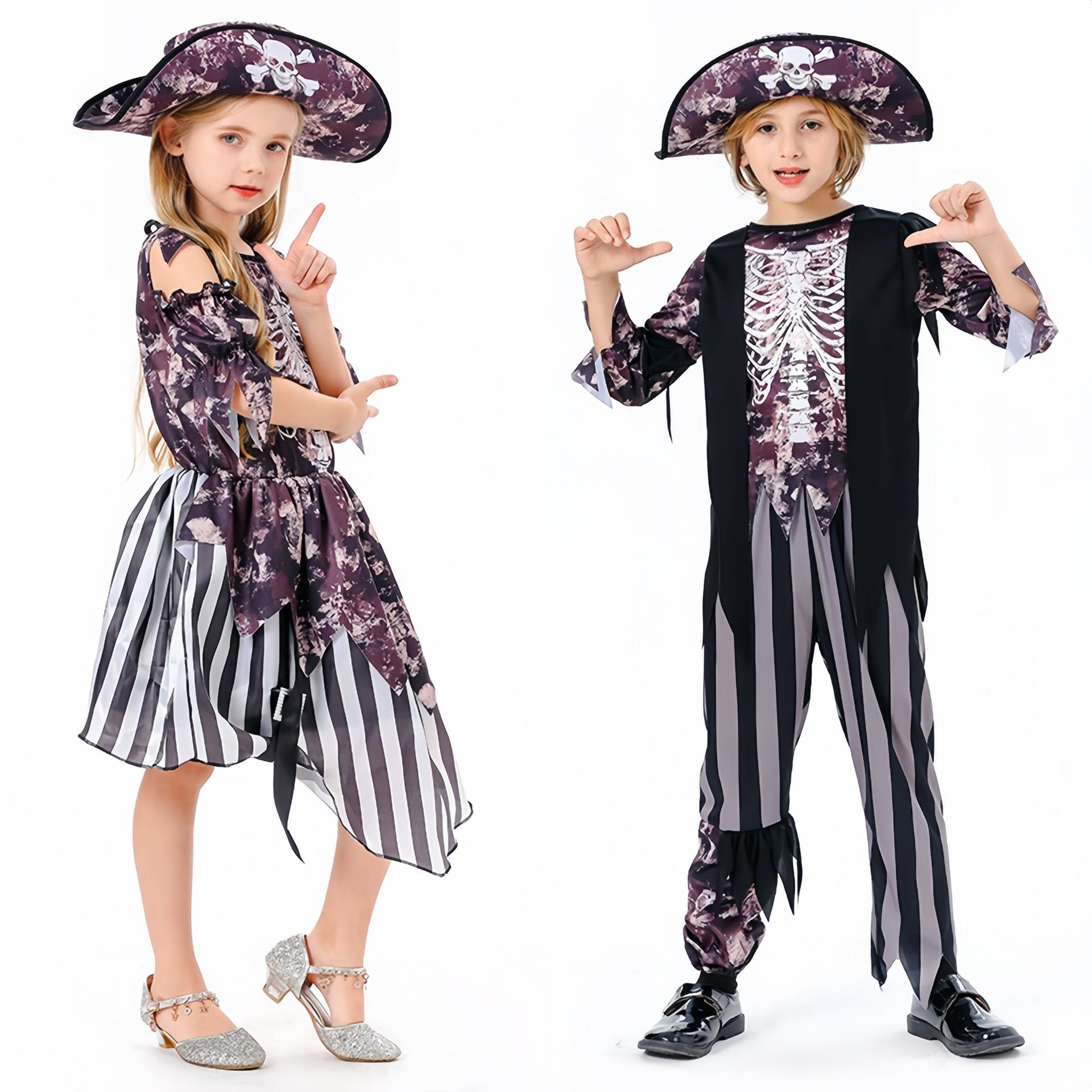 Kids Halloween Pirates of the Caribbean Costume Party Dress Up CST007