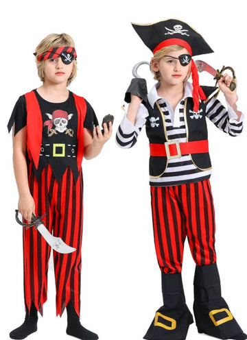 Kids Halloween Cosplay Pirates of The Caribbean Masquerade Costume CST009