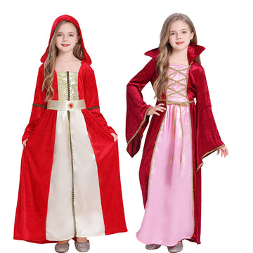Girls Medieval Retro Court Ball Vampire Costume CST013