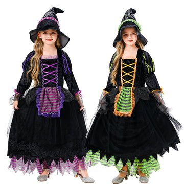 Girls Halloween Cosplay Children's Witch Costume CST014