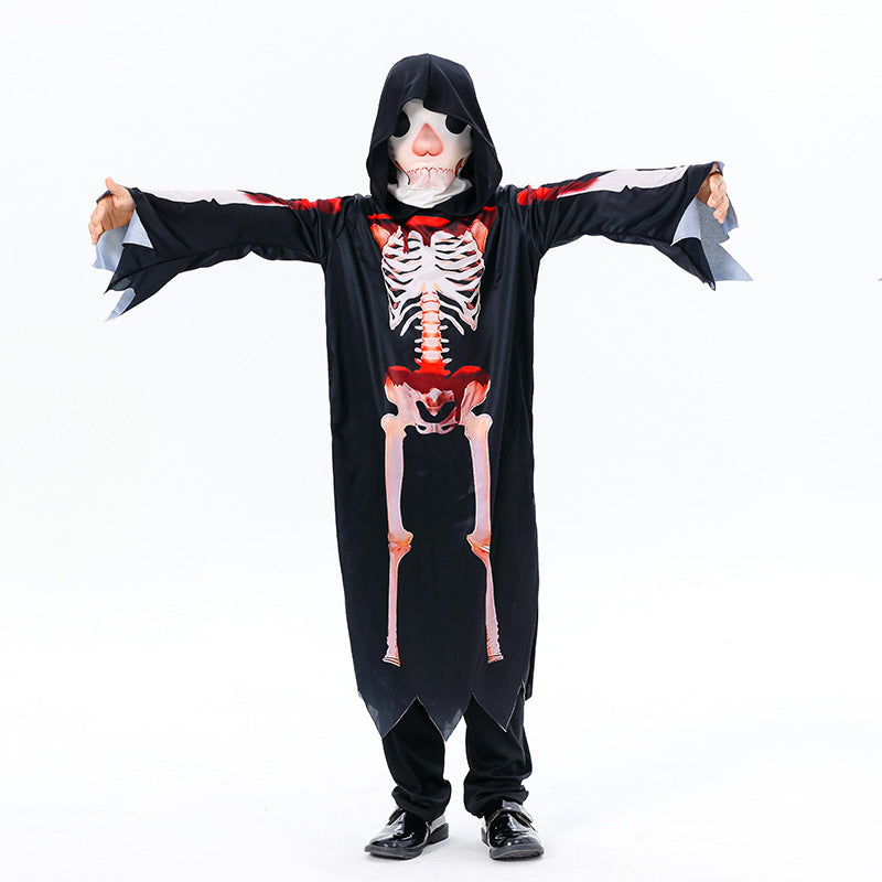 Halloween Children's Reaper Costume Skeleton Cosplay CST015