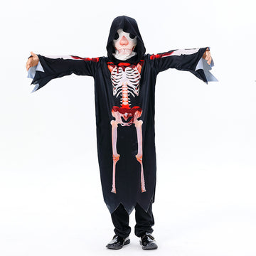 Halloween Children's Reaper Costume Skeleton Cosplay CST015