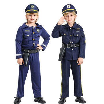 Kids Halloween Police Uniform Dress Up Costume CST020
