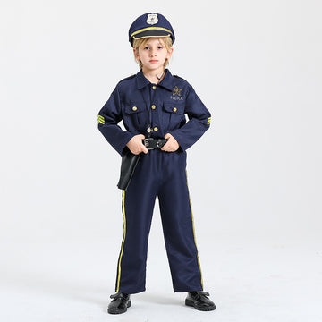 Kids Halloween Police Uniform Dress Up Costume CST020
