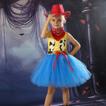 Girls Woody Princess Costume Cowboy Style Dress UP CST034