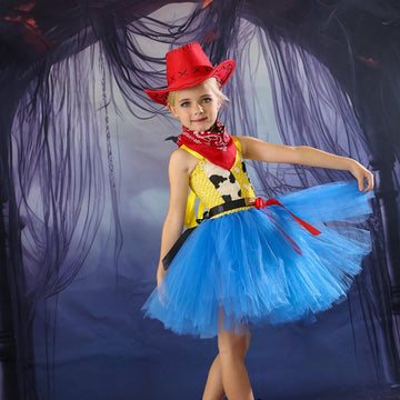 Girls Woody Princess Costume Cowboy Style Dress UP CST034