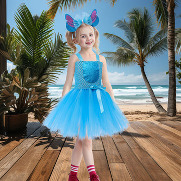 Girls Halloween Stitch Costume Lilo & Stitch Dress UP CST039