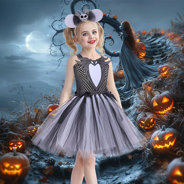 Girls Halloween Costume Jack Skellington Dress UP CST045