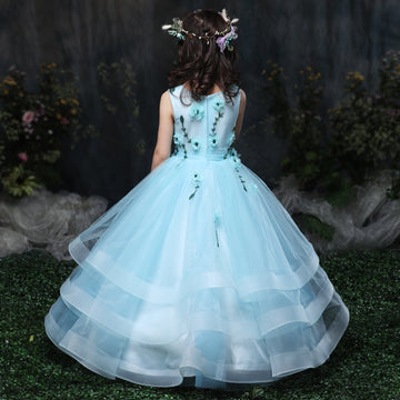 Light Blue Mother Daughter Matching Prom Dress GFGD491