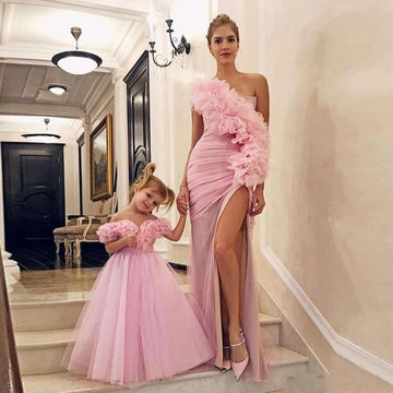 Pink Mother Daughter Matching Formal Dress GFGD496