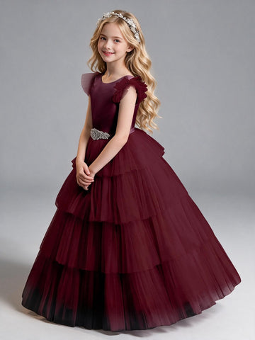 A-line Tulle Layered Flower Girl Dress FGD547