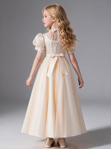 Short Sleeve Princess Pageant Party Dress FGD552