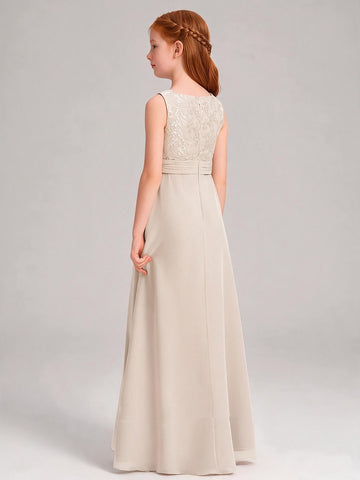 Taupe Junior Bridesmaid Dress FGDA14