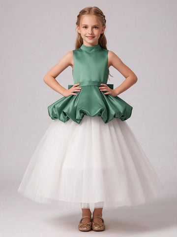 Tea-length Junior Bridesmaid Dress FGDA23