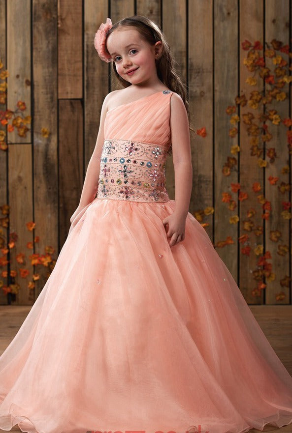 Pink Girls Ball Gowns 5-10 Years GACH002