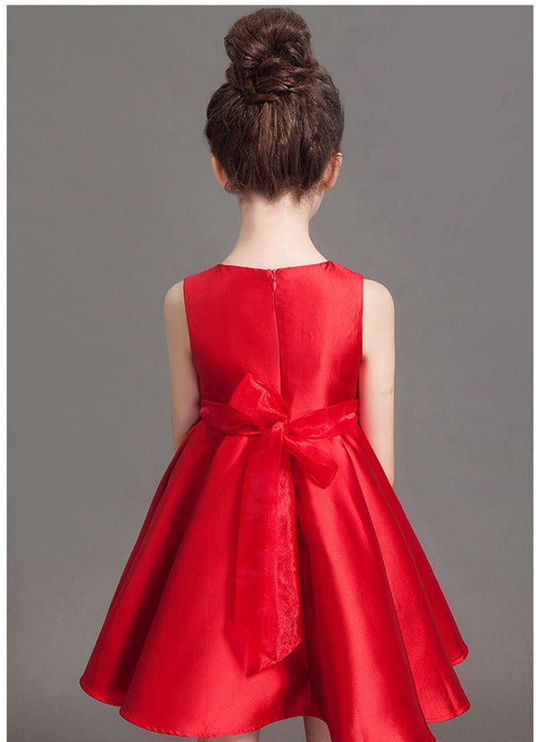 Satin Girls Short Formal Dress GACH019 Satin Girls Short Formal Dress GACH019