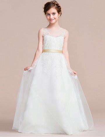 White Girl Party Dress Age 3-12 GACH061