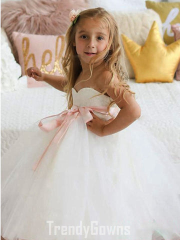 White Kids Party Gown Age 2-8 GACH092