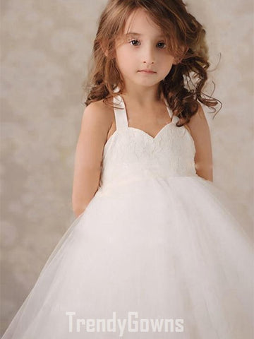 Toddler White Kids Party Gown GACH093