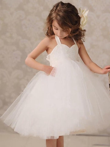 Toddler White Kids Party Gown GACH093