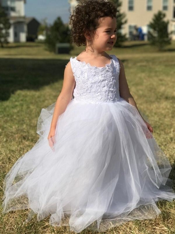 Toddler White Party Gown Age 1-5 Year GACH116