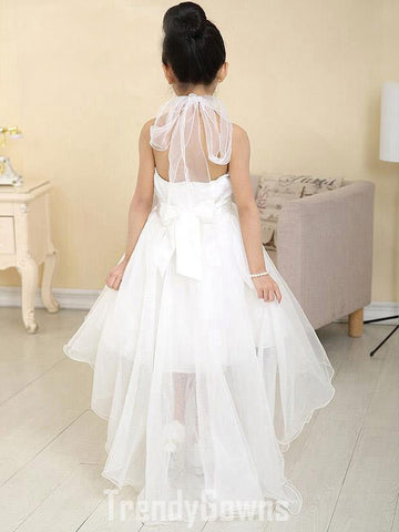 Kids  High Low Halter Pageant Gown GACH119