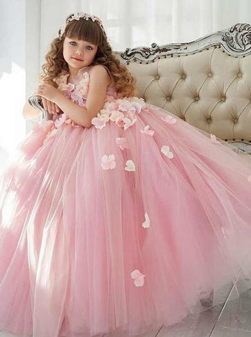 Pink Kiddie Paty Gown GACH144