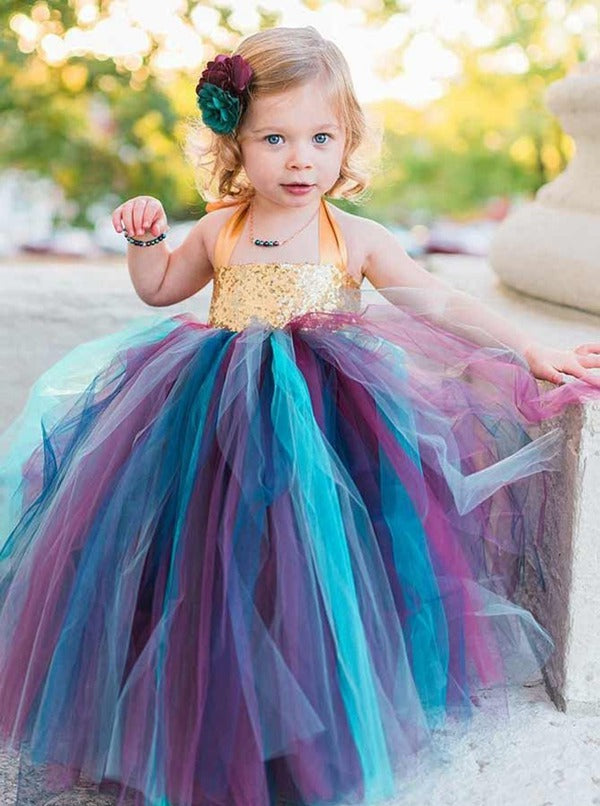 Colorful Kiddie Paty Gown GACH145