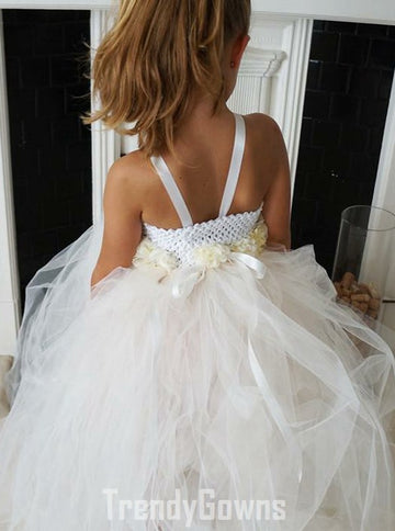 White Flower Girl Kiddie Paty Gown GACH153