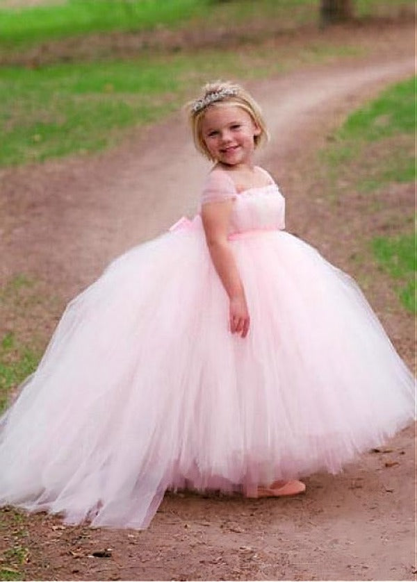 Pink Ball Gown Party Dress for Kids GACH198