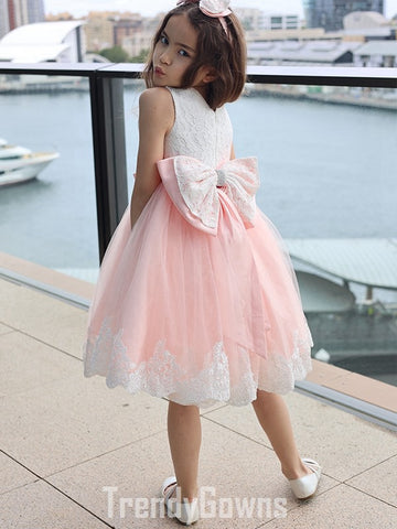 Pink Short Kids Party Gown GACH205