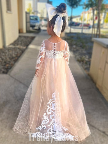 Kiddie Long Sleeve Formal Gown GACH208